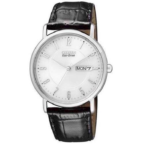 Image of mat rustfri stål quartz med Eco-Drive Herre ur fra Citizen, BM8241-01BE